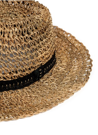 Detail View - Click To Enlarge - LANVIN - Crochet straw hat