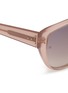 Detail View - Click To Enlarge - LINDA FARROW - Oversized angular sunglasses