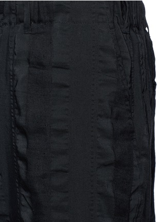 Detail View - Click To Enlarge - UMA WANG - 'Pigiama' stripe patchwork pants