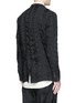 Back View - Click To Enlarge - UMA WANG - 'Alfio' stripe patchwork soft blazer