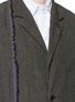 Detail View - Click To Enlarge - UMA WANG - 'Simba' stripe linen-cotton soft blazer