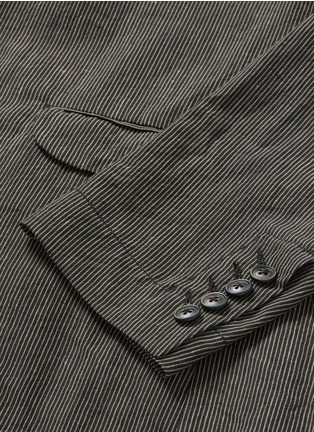 Detail View - Click To Enlarge - UMA WANG - 'Simba' stripe linen-cotton soft blazer