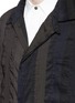 Detail View - Click To Enlarge - UMA WANG - 'Adolfo' stripe patchwork coat