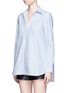 Front View - Click To Enlarge - ALEXANDER WANG - Bleached effect cotton tunic