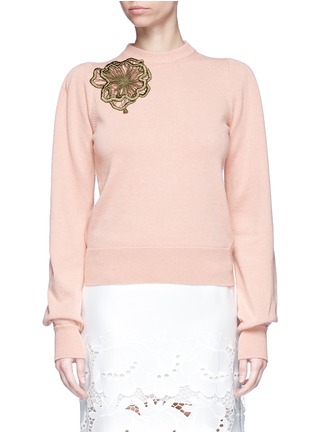 Main View - Click To Enlarge - ROKSANDA - 'Kebbel' floral embroidered wool sweater