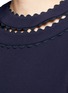 Detail View - Click To Enlarge - ROKSANDA - 'Oshima' scalloped edge gathered dress