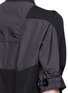 Detail View - Click To Enlarge - SACAI - Woven back yoke cotton blend sweatshirt