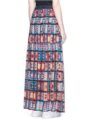 Back View - Click To Enlarge - SACAI - Floral print chiffon maxi skirt