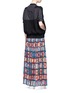 Figure View - Click To Enlarge - SACAI - Floral print chiffon maxi skirt