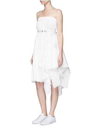 Front View - Click To Enlarge - SACAI - Pleated tube dress