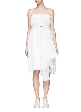 Main View - Click To Enlarge - SACAI - Pleated tube dress