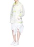 Figure View - Click To Enlarge - SACAI - Parka collar eyelet lace blouson jacket