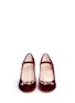 Front View - Click To Enlarge - KATE SPADE - 'Ballina' floral glass crystal velvet Mary Jane pumps