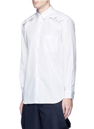 Front View - Click To Enlarge - COMME DES GARÇONS SHIRT - Star embossed cotton poplin shirt