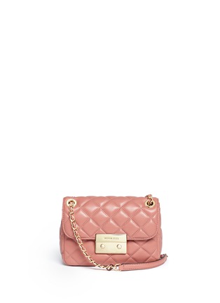 Main View - Click To Enlarge - MICHAEL KORS - 'Sloan' small quilted leather chain bag