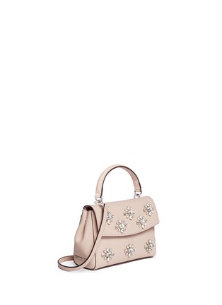 Detail View - Click To Enlarge - MICHAEL KORS - 'Ava' petite jewelled saffiano leather bag