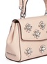 Detail View - Click To Enlarge - MICHAEL KORS - 'Ava' petite jewelled saffiano leather bag
