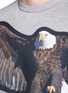 Detail View - Click To Enlarge - NEIL BARRETT - Eagle print patch neoprene sweatshirt