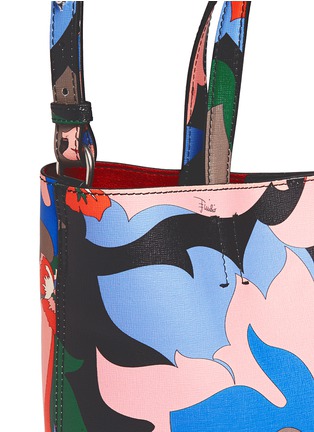  - EMILIO PUCCI - Floral print saffiano leather shopper tote