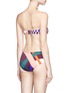 Back View - Click To Enlarge - EMILIO PUCCI - Geometric print bandeau bikini set