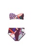 Main View - Click To Enlarge - EMILIO PUCCI - Geometric print bandeau bikini set