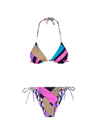 Main View - Click To Enlarge - EMILIO PUCCI - Geometric print bikini set