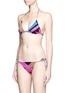 Figure View - Click To Enlarge - EMILIO PUCCI - Geometric print bikini set