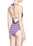 Back View - Click To Enlarge - EMILIO PUCCI - Geometric print halter one-piece swimsuit
