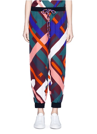 Main View - Click To Enlarge - EMILIO PUCCI - 'Parioli' geometric print silk blend pants