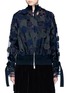 Main View - Click To Enlarge - SACAI - Embroidered patch appliqué organza jacket