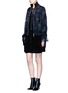 Figure View - Click To Enlarge - SACAI - Embroidered patch appliqué organza jacket