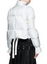 Back View - Click To Enlarge - SACAI - Leather elbow panel padded down jacket