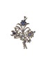 Main View - Click To Enlarge - AISHWARYA - Diamond kyanite gold alloy floral brooch