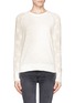 Main View - Click To Enlarge - EQUIPMENT - 'Sloane Crew' mesh open knit sleeve sweater