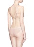 Back View - Click To Enlarge - L'AGENT - 'Penelope' padded satin tulle strapless bra