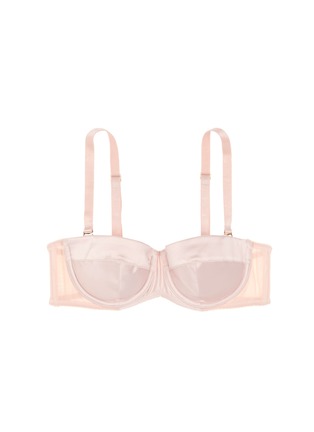 Main View - Click To Enlarge - L'AGENT - 'Penelope' padded satin tulle strapless bra