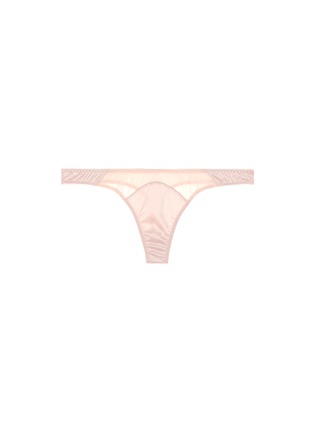 Main View - Click To Enlarge - L'AGENT - 'Penelope' satin tulle thong