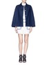 Figure View - Click To Enlarge - SEE BY CHLOÉ - Tartan pocket denim cape jacket