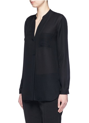 Front View - Click To Enlarge - VINCE - Silk chiffon popover blouse