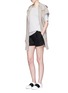 Figure View - Click To Enlarge - VINCE - Scalloped hem tailored shorts