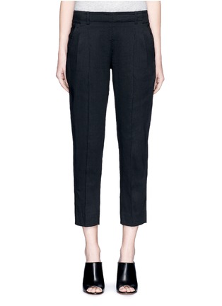 Main View - Click To Enlarge - VINCE - Pleat front linen blend pants