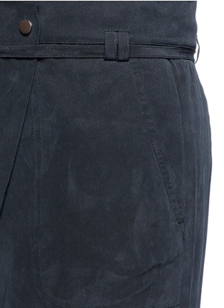 Detail View - Click To Enlarge - VINCE - Crossover front dropped crotch silk pants