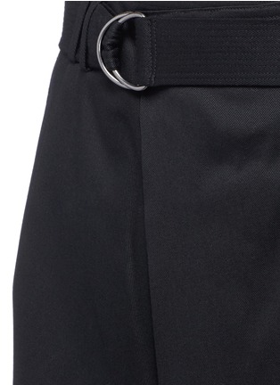 Detail View - Click To Enlarge - VINCE - Belted twill skirt
