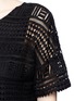 Detail View - Click To Enlarge - VINCE - Geometric lace shift dress