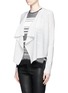 Front View - Click To Enlarge - VINCE - Drape front cropped cashmere cardigan