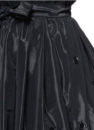 Detail View - Click To Enlarge - TOME - Taffeta paperbag waist cotton combo maxi skirt