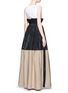 Back View - Click To Enlarge - TOME - Taffeta paperbag waist cotton combo maxi skirt