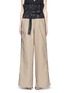 Main View - Click To Enlarge - TOME - Taffeta paperbag waist cotton wide leg pants