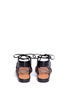 Back View - Click To Enlarge - ROSETTA GETTY - Crisscross lace-up leather sandals