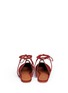 Back View - Click To Enlarge - ROSETTA GETTY - Lace-up suede mules